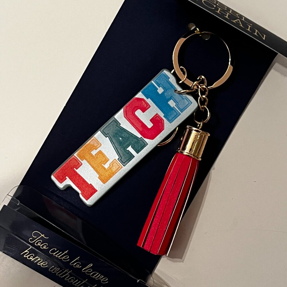 Teacher Tassel Keychain (new / w/a/x)